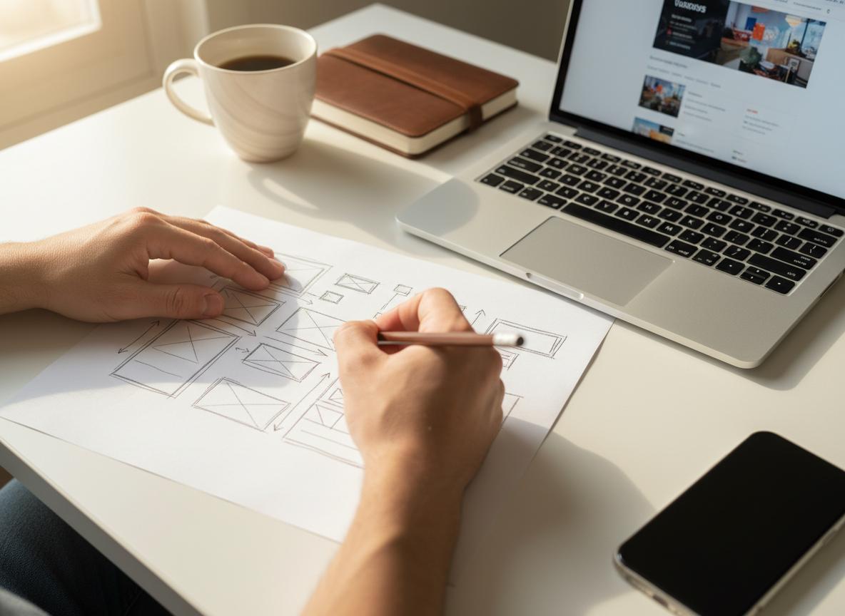 Wireframing session